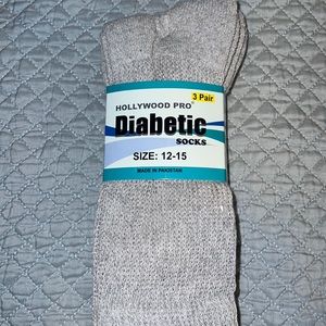 Unisex Diabetic socks New, grey crew socks set of 3 pairs, stocking stuffers